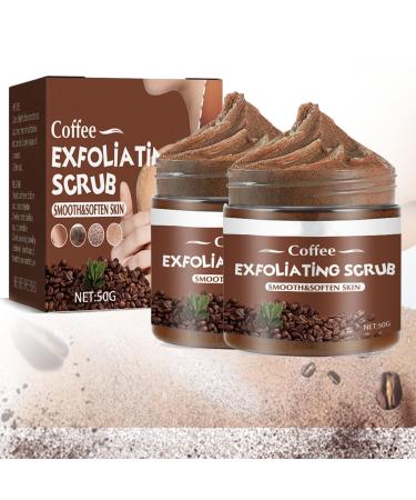 Organic Coffee Scrub, Coffee Renewing Body Scrub, Organic Coffee Exfoliating Body Scrubber, 2023 Newest Best Arabica Coffee Renewing Body Scrub (2 Pcs)