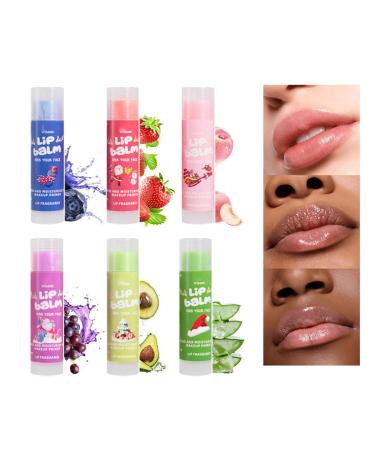 Holiday Themed Lip Balm Collection 6 Piece Fruity Scented Hydrating Lip Balm Gift Set Multicolor One Size One Size Multicolor - Buy Online on GoSupps.com