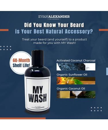 Evan Alexander Fine Grooming MY Wash Detoxifying Beard Shampoo - Refreshing 4oz | International Shipping Available - Buy Online on GoSupps.com