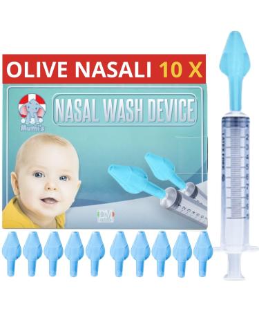 10 olives nasales pour lavages nouveau-n compatibles avec seringue pour lavages nasaux enfants fabriqu en Italie