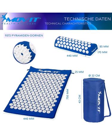 Buy Movit Acupressure Mat - Models Tuina & Zhiya | 100% Cotton 10 Colors Pollution-Tested - International Shipping Available - Buy Online on GoSupps.com