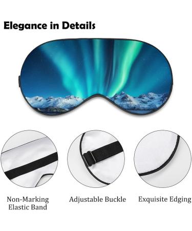 Aurora Sleep Mask Eye Cover - Adjustable Strap, Blocks Light - Men Women Sleep Blindfold for Night, Travel, Nap - Buy Online on GoSupps.com