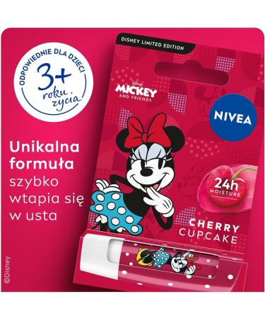 NIVEA Minnie Mouse Disney Edition Lipstick 4.8g Care - Buy Online on GoSupps.com