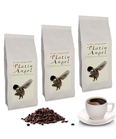 C&T C&T Platin Angel Espresso Decaf 3 x 1000g Whole Coffee Beans - The Decaf Coffee - Caffeine Free from our famous Espresso Angel Series