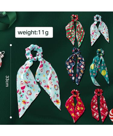 Miaija 12Pieces Christmas Hair Scrunchies Plaid Elastic Hair Bands and Bow Ribbon Scrunchies Hair Styling Fashion Headbands for Women Girls Accessories - Buy Online on GoSupps.com