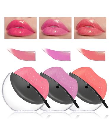 CAHIUYOA 3PCS Color Changing Lipstick Lazy Lipstick Set PH Temperature Magic Color Change Lipstick Long Lasting Moisturizing Lazy Lip Stick Labiales Magicos 24 Horas Originales