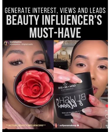 GEM.IN.EYE Cosmetics Blush & Bloom Love Edition - Flirty 3D Silk Rose Blush on Powder - Buy Online on GoSupps.com