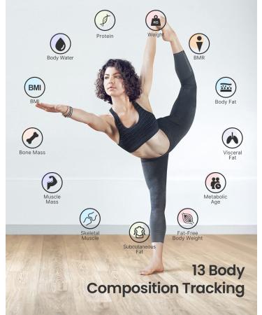 RENPHO Smart Body Fat Scale - Digital Bathroom Scale for Body Weight, BMI, Muscle Mass - Sync with Fitness App - 11x11 Inch 400lbs - Buy Online on GoSupps.com