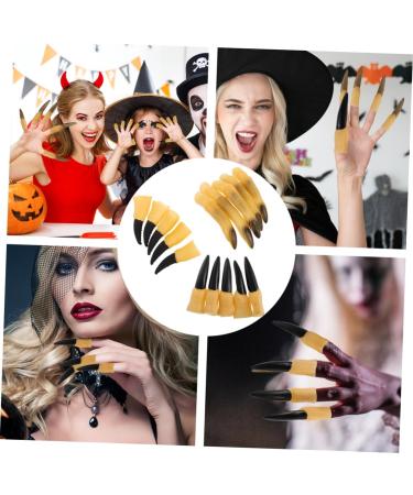 FOMIYES 3 Sets Halloween Nail Set Zombie Fingers Nail Zombie Finger Nail Halloween Props Fake Nails Spooky Fake Finger Fingertip Fingernail Fake Fingers Nail Prom Vinyl The Witch - Buy Online on GoSupps.com