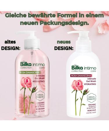 Buy Bilka Pink Damascena Intimate Washing Gel - Moisturizing Care with Organic Bulgarian Rose Water | 200ml - Buy Online on GoSupps.com