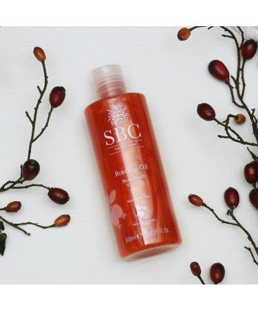 SBC Skincare Rosehip Oil Body Wash 300ml Anti-Ageing Bath and Shower Body Wash with Rosehip Oil and Vitamins A C and E Delicate Scent - Buy Online on GoSupps.com