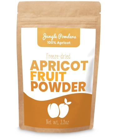 Jungle Powders Apricot Powder 3.5oz, Powdered Freeze Dried Apricots No Sugar Added, GMO, Additive and Filler Free Apricot Extract Flavoring for Baking Apricot 3.5 Ounce (Pack of 1)