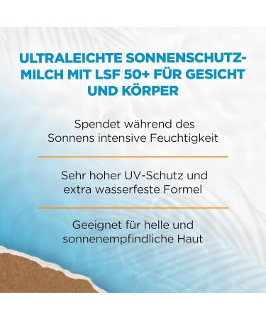 Garnier Ambre Solaire Sensitive Expert+ Sun Protection Milk SPF 50+ for Light & Sensitive Skin - 200ml (1 Pack) - Buy Online on GoSupps.com