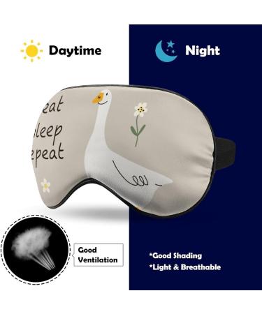 Soft Blackout Eye Mask for Sleeping | Adjustable Straps & Adorable Farm Birds | Travel Eye Mask for Women - No Pressure Comfort - Buy Online on GoSupps.com