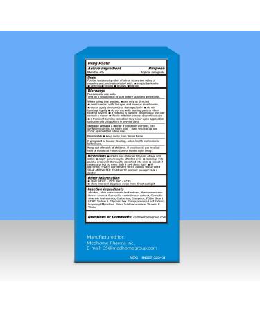 Medhome Pain Relief Roll On Travel Size Pain Reliever for Knee Neck Hip Joint Shoulder Arthritis Pain Reliever Fast Acting & Long Lasting Formula Roll On Menthol Gel 2.5 oz (Pack of 1) - Buy Online on GoSupps.com