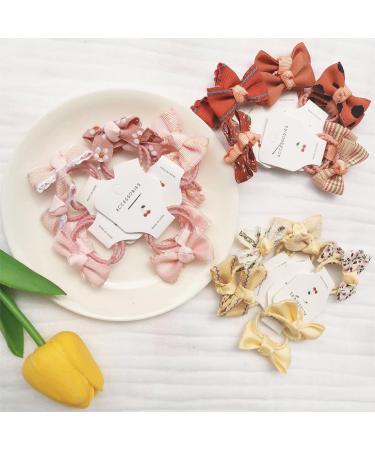 30 Pieces Baby Girls Hair Bows - Elastic Headbands & Ponytail Holders for Toddlers | Quality Hair Jewelry - Buy Online on GoSupps.com