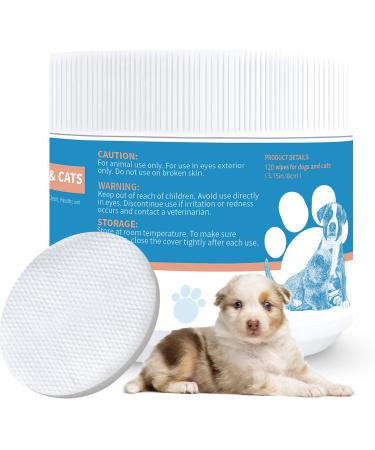 Dog Eye Wipes 120 Count - Gentle Dog Eye Cleaner Wipes Tear Stain Remover for White Dogs - Pet Eye Cleaning Wipes for Dogs Cats Puppy - Dog Eye Wipes for Discharge and Crust