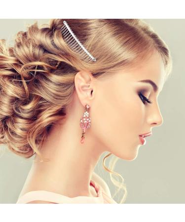 Frcolor 12pcs 20 Teeth Metal Wire Hair Combs - Golden White Black | Hair Clip Side Combs - Buy Online on GoSupps.com