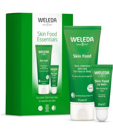 Weleda Skin Food Essentials Gift Set Skin Food Original 75ml & Lip Balm Skin Care Sets for Men & Women Multiple Uses 100% Certified Natural Organic - Buy Online on GoSupps.com