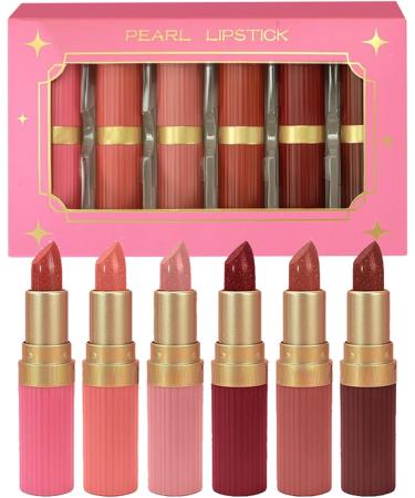  Hogvinnatil Travel Lipstick Kit Moisturizing Lip Gloss Stick - Moisturizing Makeup with Glitter Effect and Lip Gloss for Weddings Parties and Everyday Wear - Women and - Buy Online on GoSupps.com