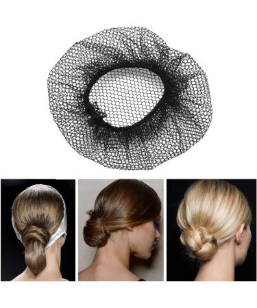20 Pcs Black Elastic Hair Nets for Women - Reusable Invisible Mesh Bun Caps for Dance, Ballet, Catering - Hair Fixing Wig Accessories - Buy Online on GoSupps.com