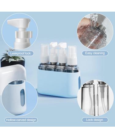 Madenia Travel Bottles Set - 50ml Clear Air Travel Containers for Cosmetics - 4 pcs Liquid Storage with Labels & Box - Perfect for International Travel - Buy Online on GoSupps.com