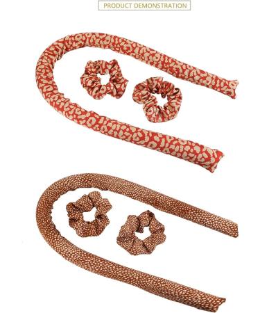 HMMJ Women Heatless Curling Rod Headband No Heat Curl Silk Ribbon with Hair Clips and Scrunchie Sleeping Hair Rollers DIY Hair Styling Tools Kit for Soft Headband Wave Formers Hair Curlers 19 - Buy Online on GoSupps.com