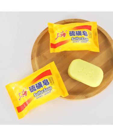 6/12/24 Packs Bee & Flower Shanghai Sulfur Soap 10% Sulfur Soap Face and Body Bar Soaps 3.0 Oz (pack of 6) 1 Ounce (Pack of 1)