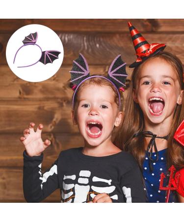 minkissy Bat Headbands Halloween Cosplay Headpieces Bat Wing Hair Hoop Halloween Cosplay Costume for Women Girls Purple - Buy Online on GoSupps.com