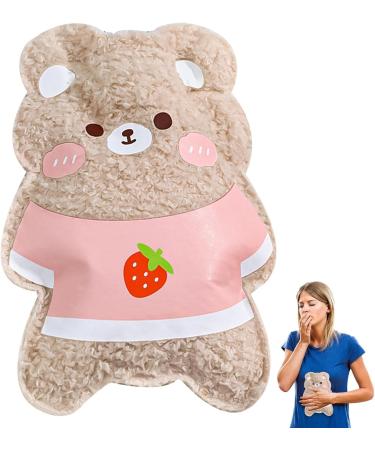 Cute Bear Hot Water Bottle 180ml - Soft Mini Hand Warmer for Home & Office Use | Hot & Cold Compress - Buy Online on GoSupps.com