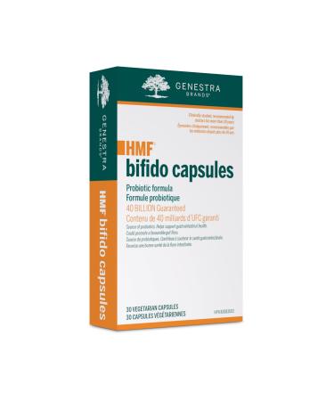 Genestra Brands - HMF Bifido Capsules - GI Health Abdominal Comfort and Healthy Microflora Support - 30 Capsules
