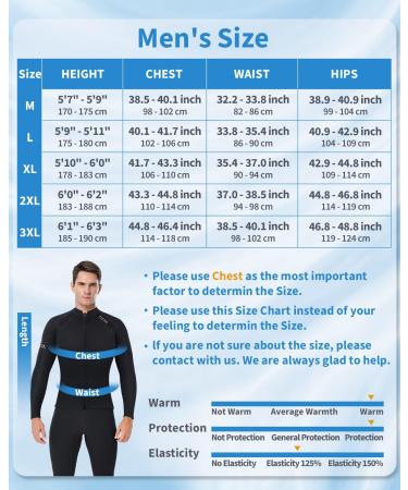 Wenlia 2MM Long Sleeve Wetsuit Top for Men and Women - XX-Large - Buy Online on GoSupps.com