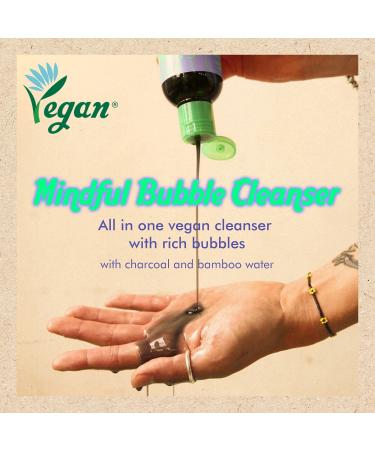 CHASIN' RABBITS Mindful Bubble Cleanse | Vegan Face & Body Cleanser with Charcoal | 200mL - Buy Online on GoSupps.com