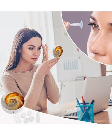 Snail Shell Contact Lens Case with Mirror | Cute Portable Travel Kit for Eye Contacts - Buy Online on GoSupps.com