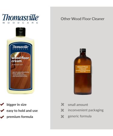 Thomasville Wood Floor Cream 16 Oz | Multisurface Wood Cleaner Polish & Quick Shine Restorer for Furniture & Cabinets | Best House Cleaning Supplies - Buy Online on GoSupps.com