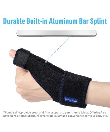 Shellvcase Reversible Thumb Brace - Fits Left & Right Hand - Women & Men - Black - Buy Online on GoSupps.com