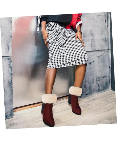 Shop Besportble Fluffy Boot Covers for Women | Trendy Fur Top Cuff & Acrylic Socks - International Shipping - Buy Online on GoSupps.com