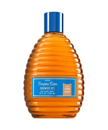 Bath and Body Works Spiced Pumpkin Cider Shower Gel 10 Ounce Honey Comb Bottle