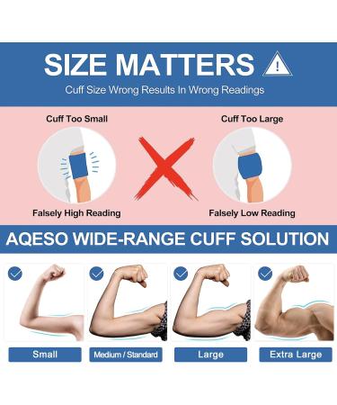 Full-Size Blood Pressure Replacement Cuffs - Compatible with Omron & More 5.9-21 Inches Fit Small to Extra Large Arms - 6 Connector Sizes Available - Buy Online on GoSupps.com