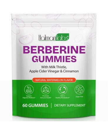 skin tag removal Berberine Gummies with Ceylon Cinnamon Berberine Supplement for Metabolism Energy Gut Health Fasting & Body Mass Control Sugar-Free 60 Gummies