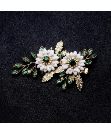 Beavorty Flower Hairpin Women Hair Accessories Wedding Hair Clips Bridal Side Comb Bridal Hair Clips Vintage Hair Clips Girls Hairpin Women Hairpin Tiara Metal Crystal Women's Wedding Clip - Buy Online on GoSupps.com