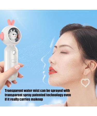 Mister for Lash Extensions | Handy Handheld Portable Facial Mister Sprayer - Eyelash Aftercare Tool - Rechargeable Face Steamer for Lash Salon Make-Up & Skincare Treatments New A2-cute Rabbit Hydrating Instrument-white - Buy Online on GoSupps.com