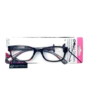 Women Fashion"Allegra" Reading Glasses with case (1.25)