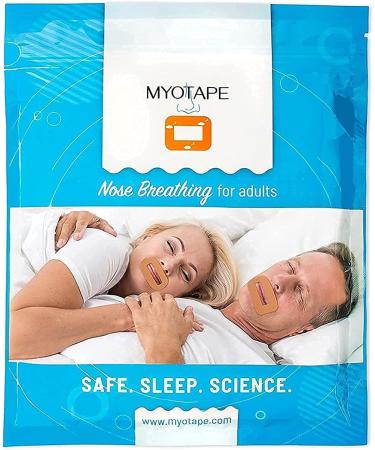Sleep Strips by MYOTAPE | Improve Your Sleep Quality Breathe Through Your Nose During Sleep and Reduce Mouth Breathing and Snoring Mouth Tapes Using Elastic Tension (90 Strips)