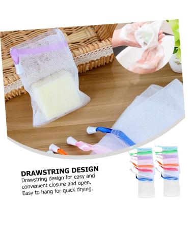 Buy Minkissy 20pcs Soap Foaming Net - Exfoliating Pouch & Bath Scrubber for Bubble & Soap Savers | International Shipping Available - Buy Online on GoSupps.com