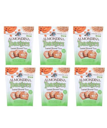 Almondina Toastees Toasted Almond Thins Sesame Almond 5.25 oz (149 g)