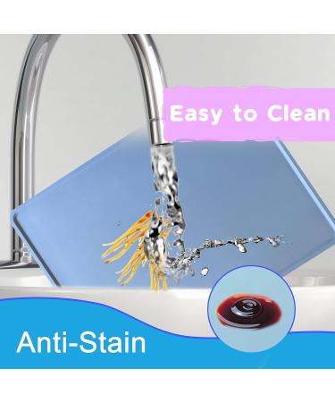 Non-Slip Silicone Placemats for Kids - 3 Pack, Heat Resistant & Washable - Blue,Grey,Brown - Buy Online on GoSupps.com