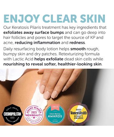 Keratosis Pilaris Treatment | Keratosis Pilaris Lotion with 10% AHA | Gentle Exfoliation For Strawberry Legs, KP & Ingrown Hairs | Smooth & Hydrating Body Lotion For Redness, Dry, Rough And Flaky Skin KP Lotion - Buy Online on GoSupps.com