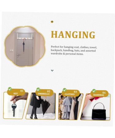 RORPOIR Door Hook Outdoor Towel Rack Towel Hanger Back Door Hanger Nordic Coat Hook Door Back Hook Nail 50X8cm White - Buy Online on GoSupps.com