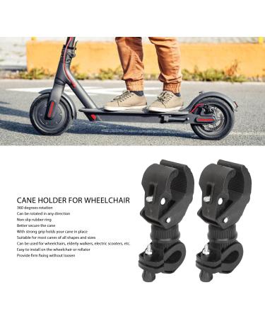 2 Sets Cane Holder Walking Stick Bracket Accessories Rotating Walking Stick Holde 360 Degrees Rotating Universal Crutch Walking Stick Bracket Accessories for Wheelchair - Buy Online on GoSupps.com